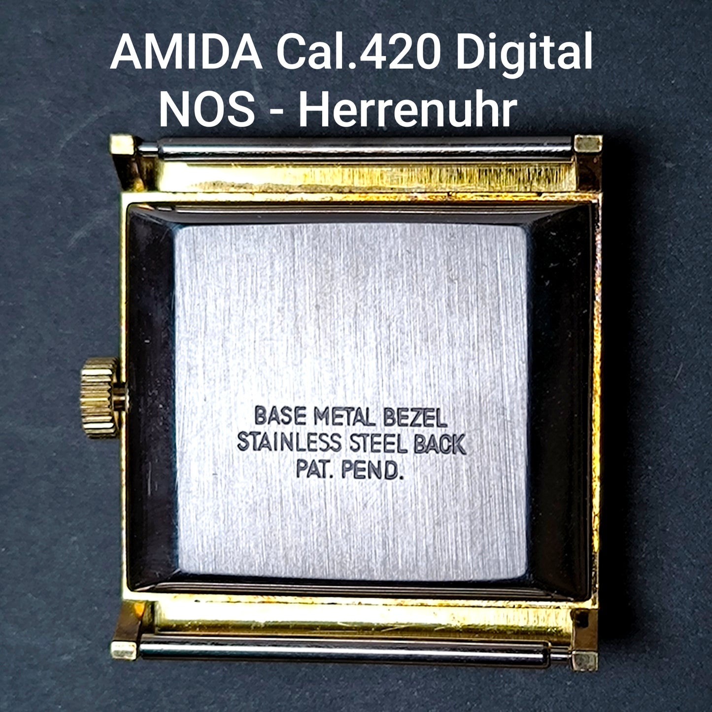 Amida Digital - NOS - Herrenuhr - Uhrwerk Cal. 420 - Vintage