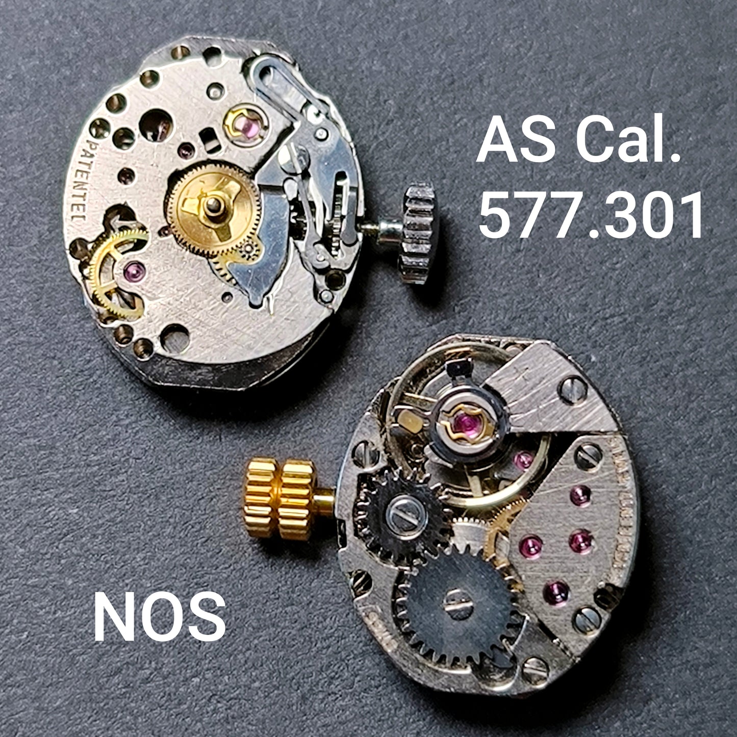 AS Cal. 577.301 = ident. Eta Cal. 277.001 - NOS - Movement - Uhrwerk - Vintage