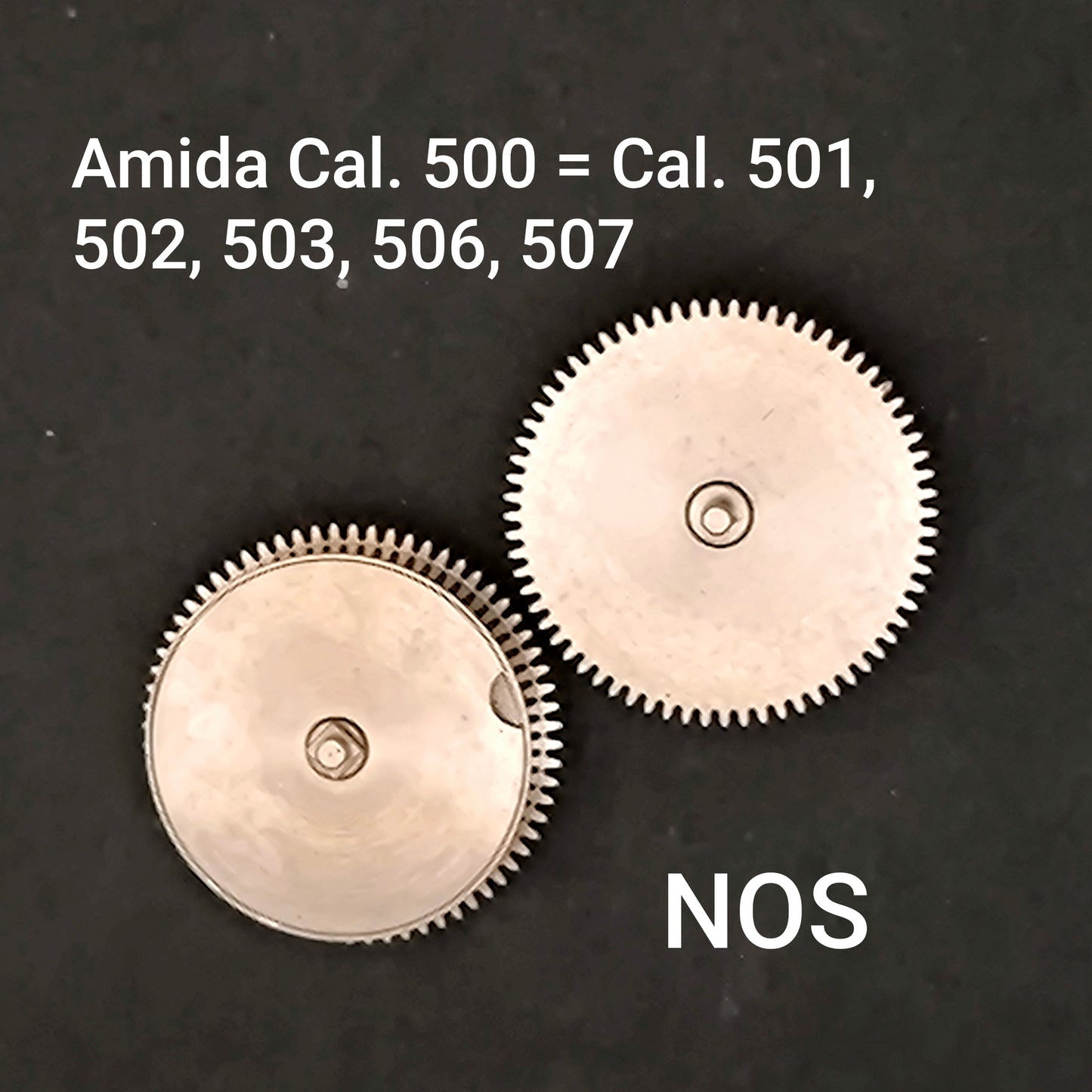 Amida Federhaus / Barrel - NOS - AMIDA Cal. 500 = ident. Cal. 501, 502, 503, 506, 507 - Part. Nr. 180 komplett