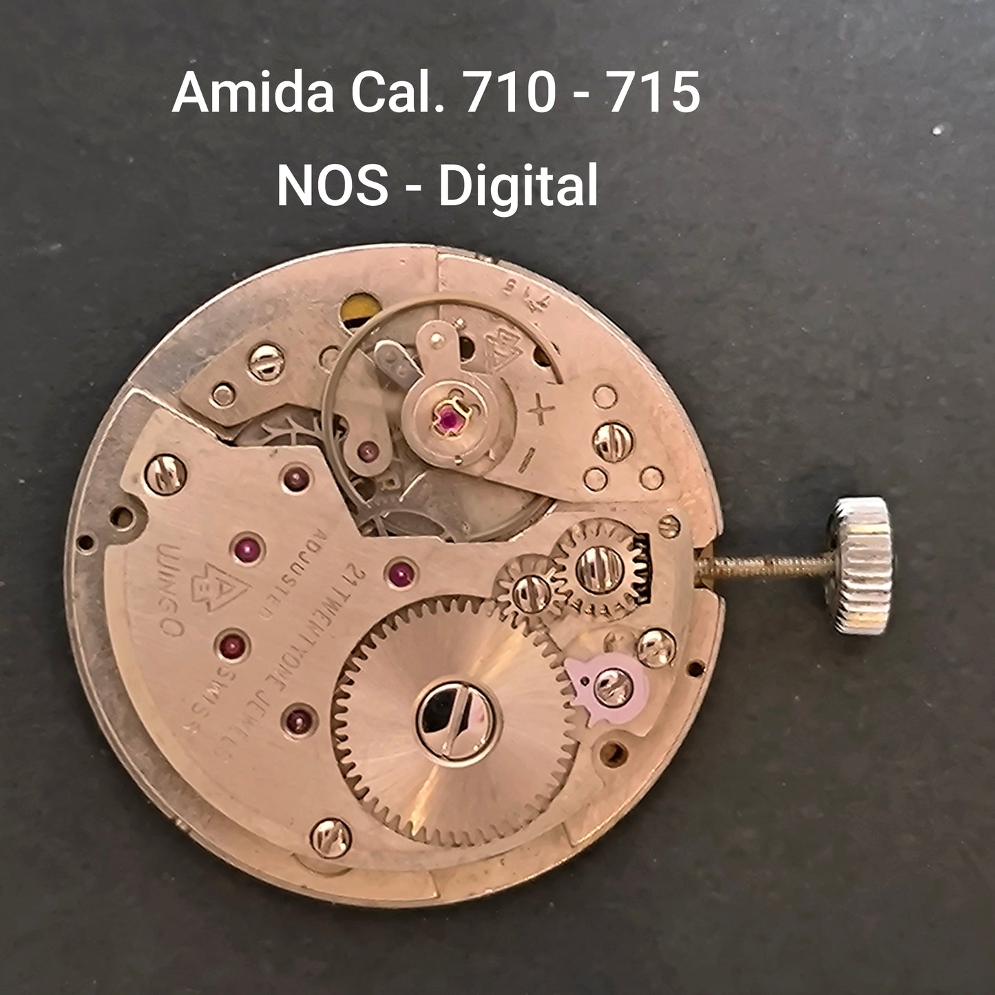 Amida Uhrwerk Cal. 710 / 715 Digital - NOS - Vintage