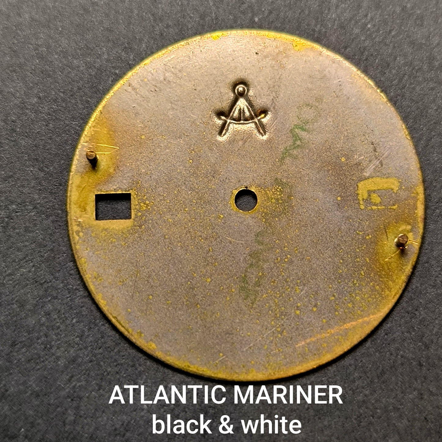 Atlantik Mariner - NOS - Zifferblatt - Schwarz/Weiß - D = 27,5mm - Eta Cal. 2824-2