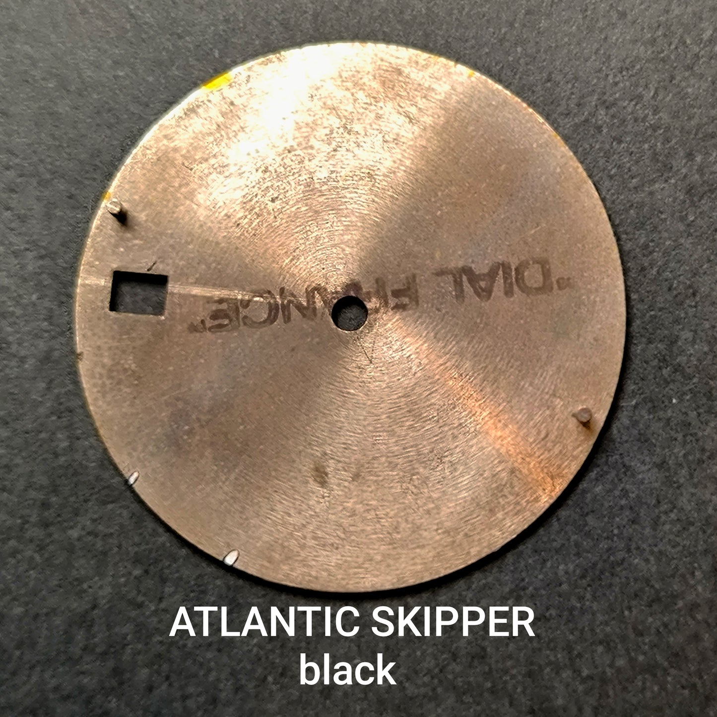 Atlantik SKIPPER - NOS - Zifferblatt - Schwarz/Weiß - D = 26,5mm - Eta Cal. 2824-2
