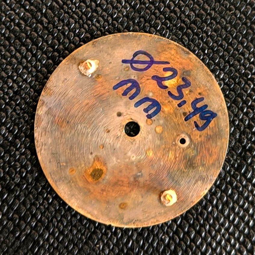 Helvetia - Zifferblatt / Dial - NOS - Vintage - Cal. 82 - 1930er-40er Jahre - D = 23,49mm