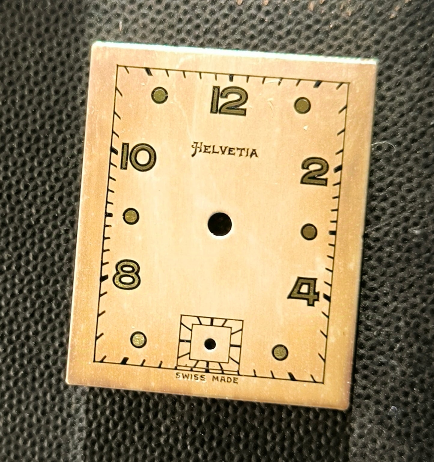 Helvetia Shock Absorber - NOS - Art Deco Zifferblatt - L = 22,6mm X B = 18,6mm - für Helvetia Cal. 75 - 1930er Jahre