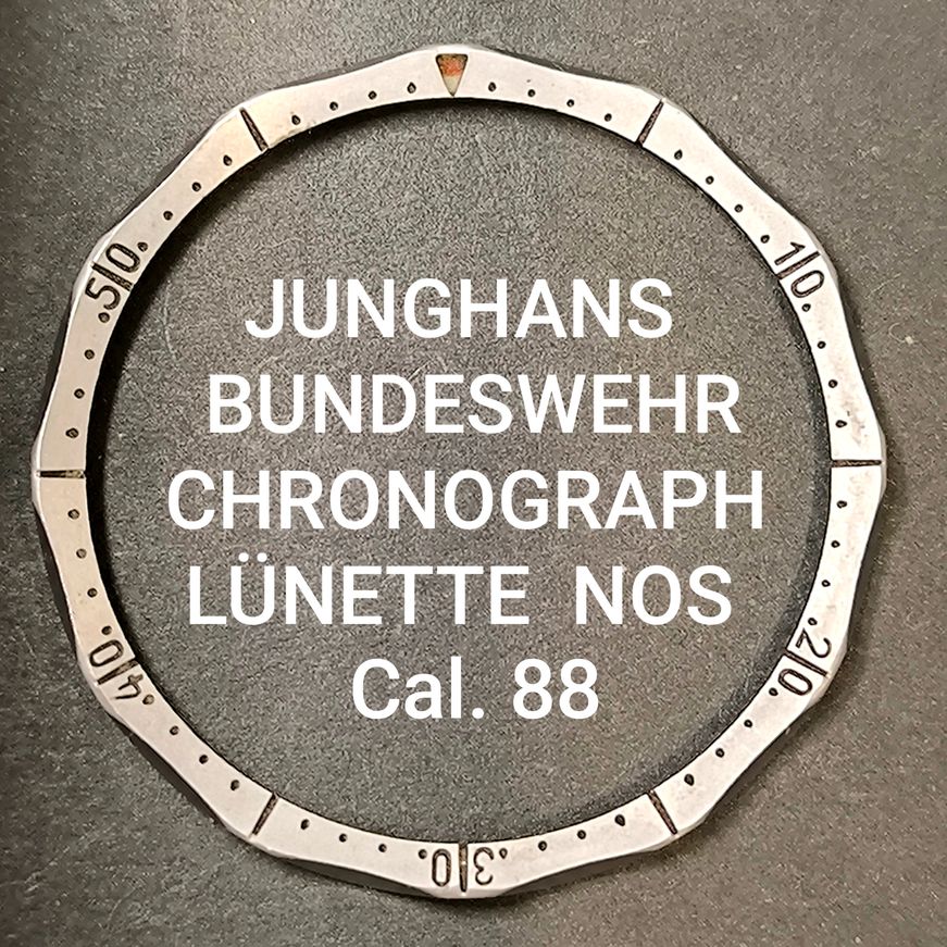 Junghans NOS - Cal.88 - orig. Chronographen Bundeswehr Lünettenring