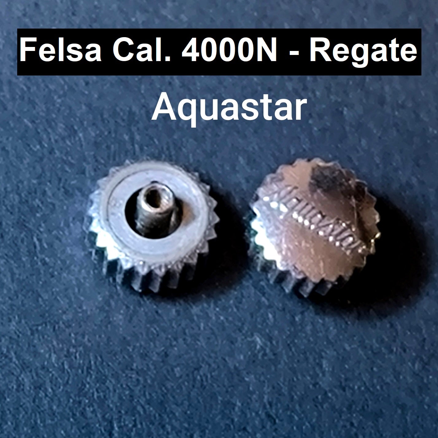 FELSA REGATE Aquastar - KRONE / Crown - NOS - Vintage - in Stahl - Durchmesser 6,0mm - Cal. 4000N