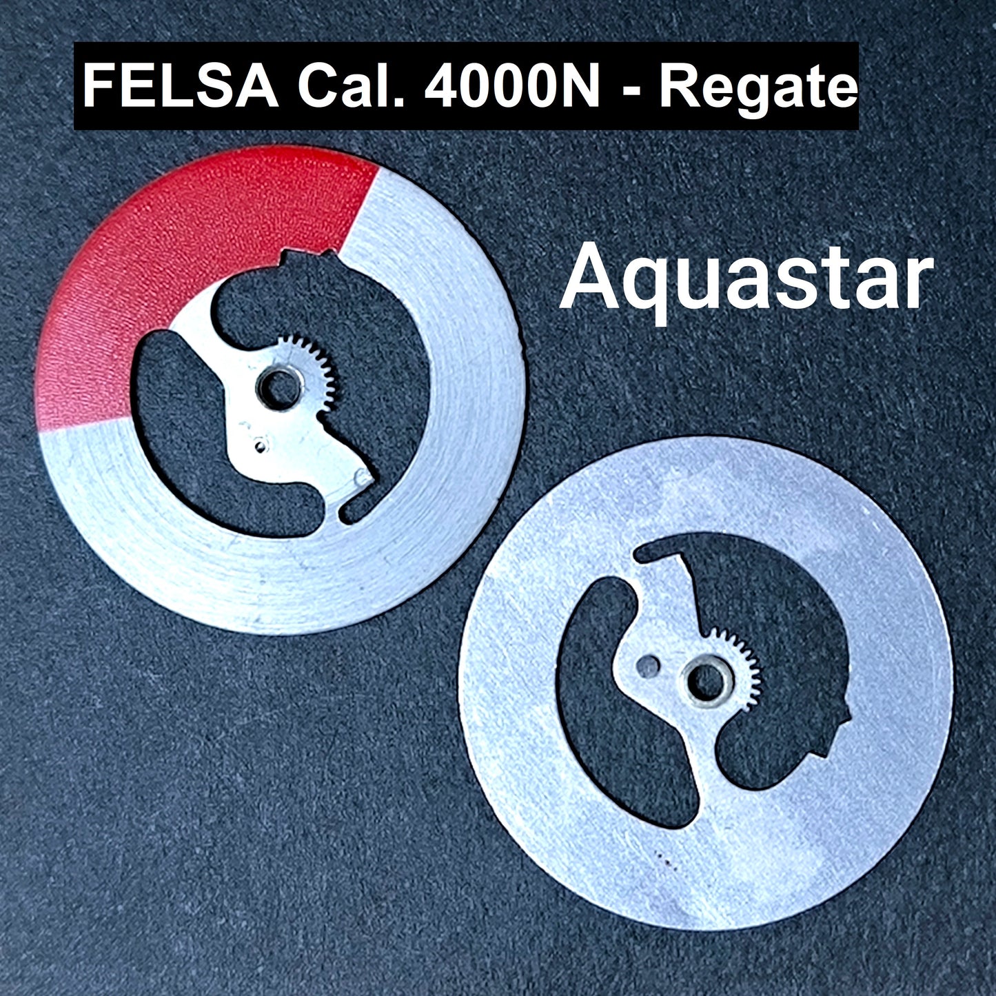 FELSA REGATE Aquastar - Regate Anzeige / Regate Disc - NOS - Vintage - Cal. 4000N