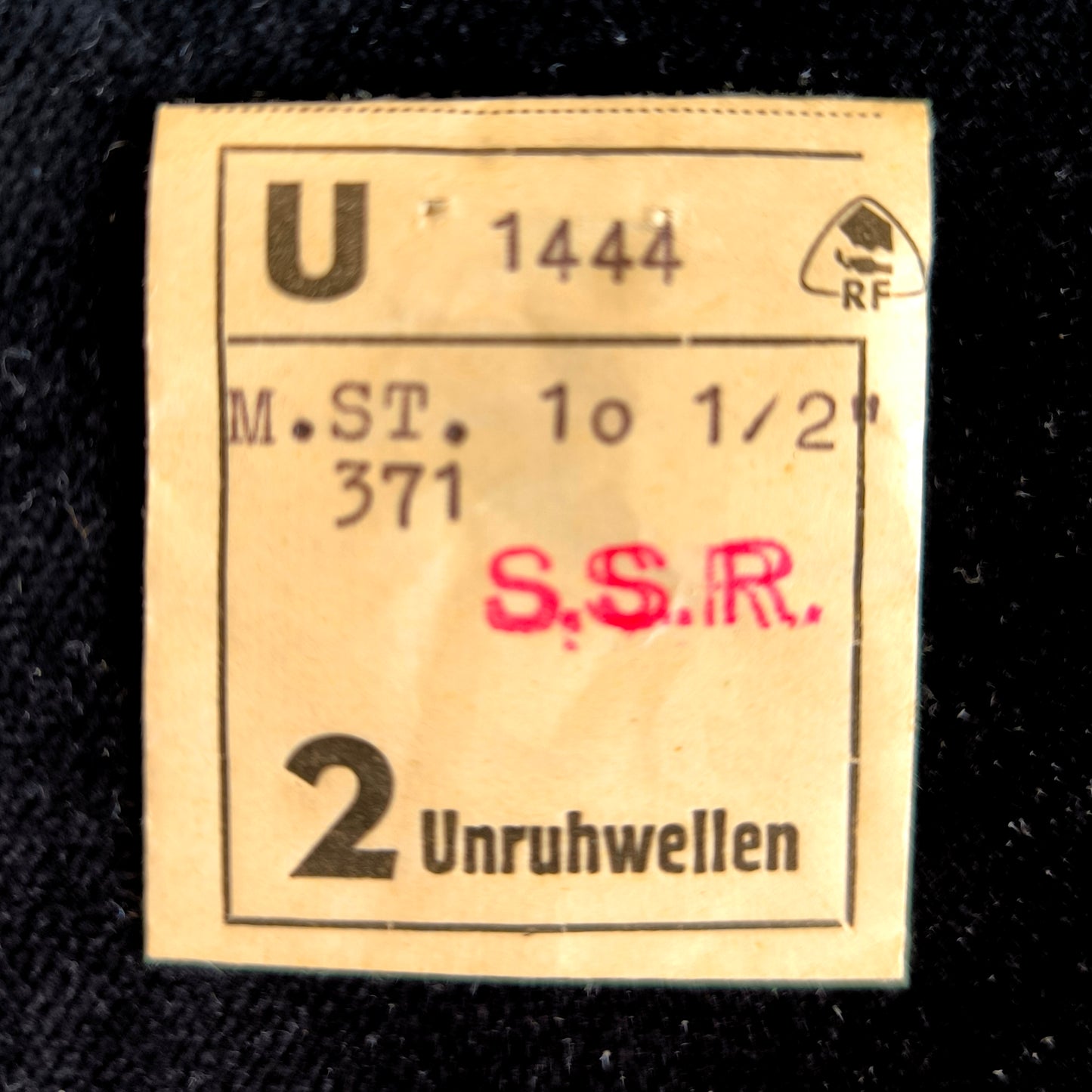 MST - ROAMER - Medana - Unruhwelle / Balance Staff - Cal. 371 - NOS - Vintage - Nr. 723