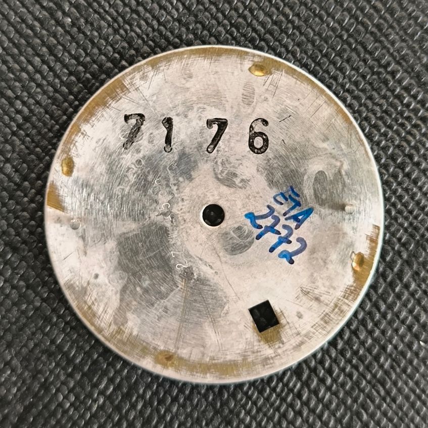 NIVADA Grenchen TARAVANA - ZIFFERBLATT / DIAL - ETA Cal. 2772 - in Grau - NOS - Vintage