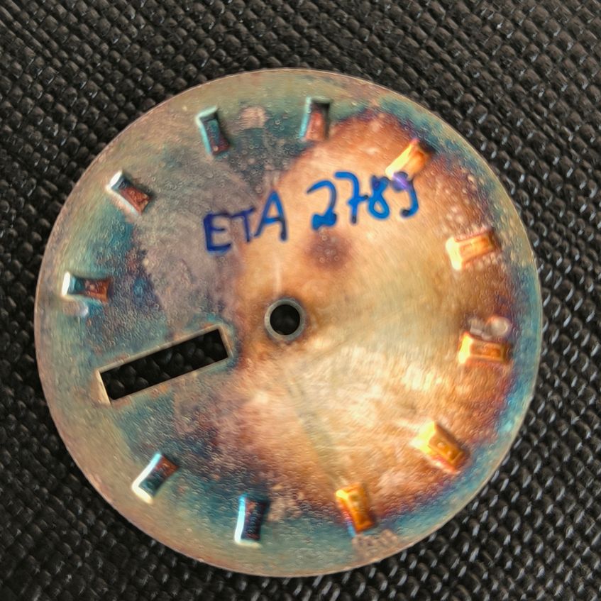 NIVADA AUTOMATIC - ZIFFERBLATT / DIAL - ETA Cal. 2789 - in Grau - NOS - Vintage