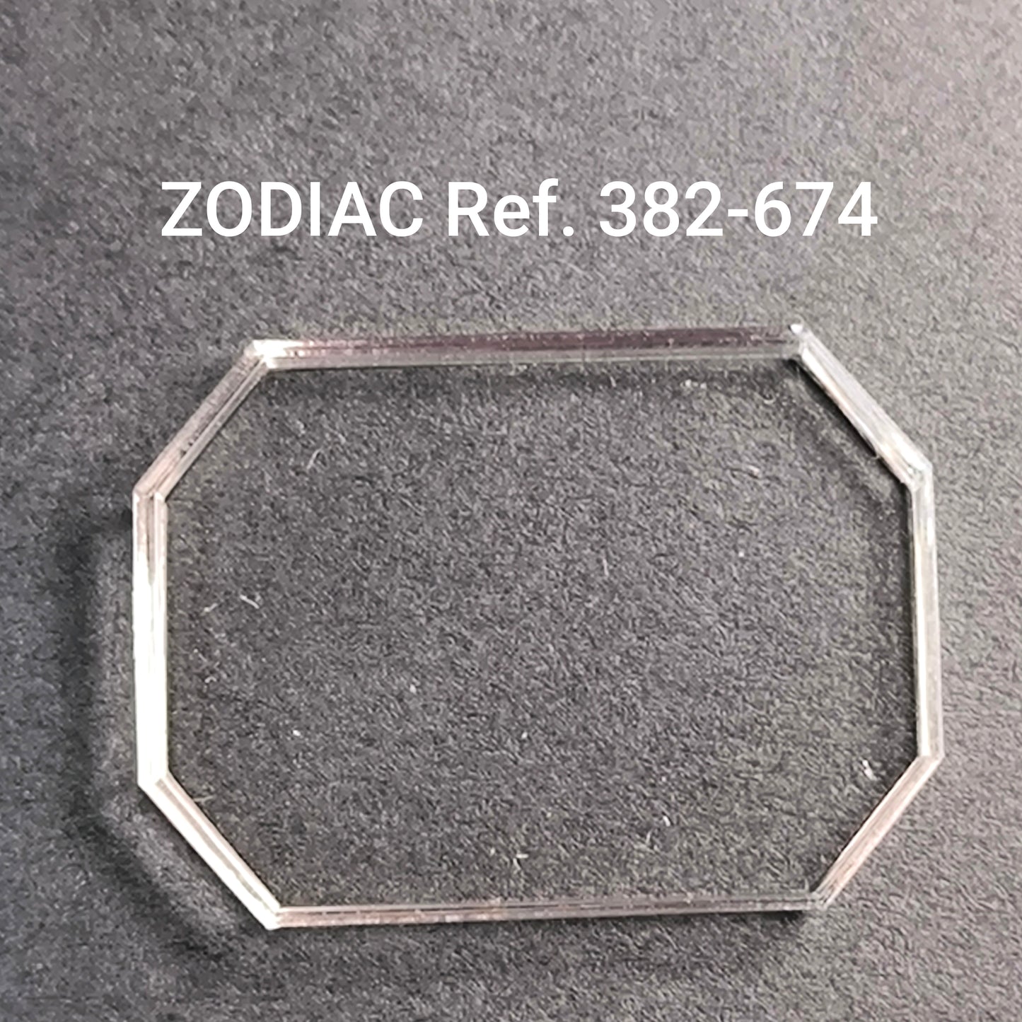 ZODIAC - orig. NOS Uhrglas - Vintage - Ref. 382-674