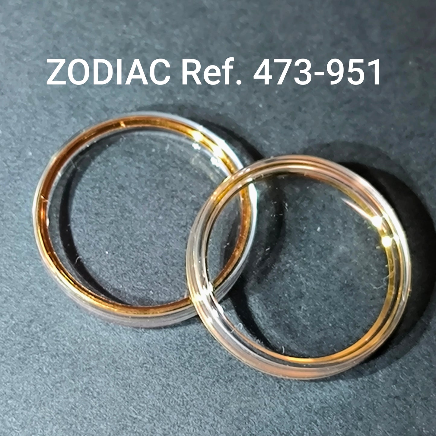 ZODIAC - orig. NOS Uhrglas - Vintage - Ref. 473-951 - ATG Dbl revidierten Spannring