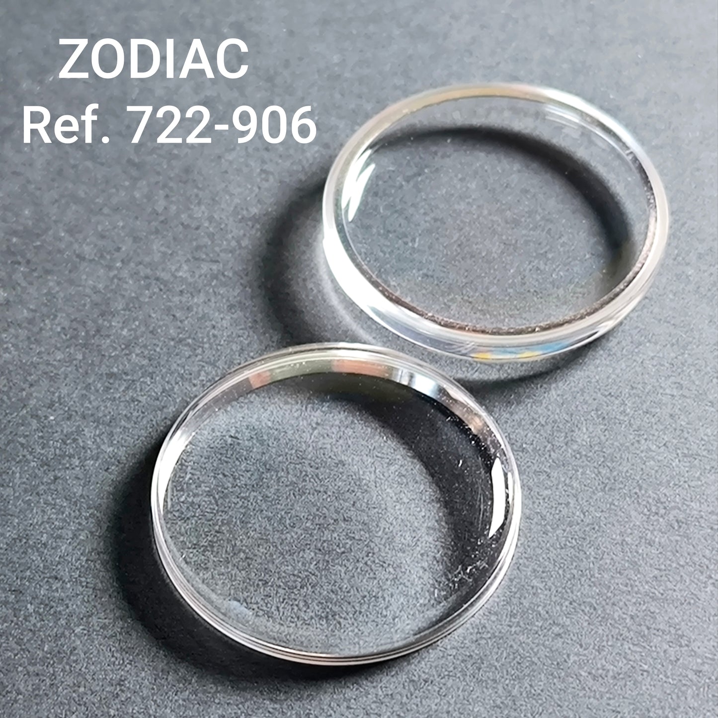 ZODIAC - orig. spez. Uhrglas - NOS - Vintage - Sea Wolf 20atm - Ref. 722-906