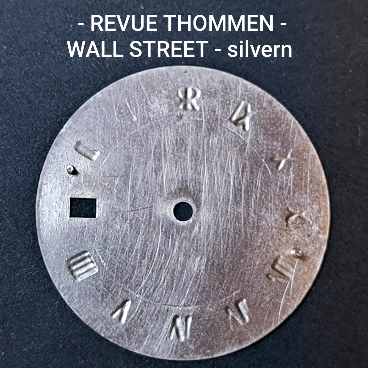 REVUE THOMMEN WALL STREET - ZIFFERBLATT / DIAL - für ETA Cal. 2824-2 - NOS - Durchmesser = 30,0mm