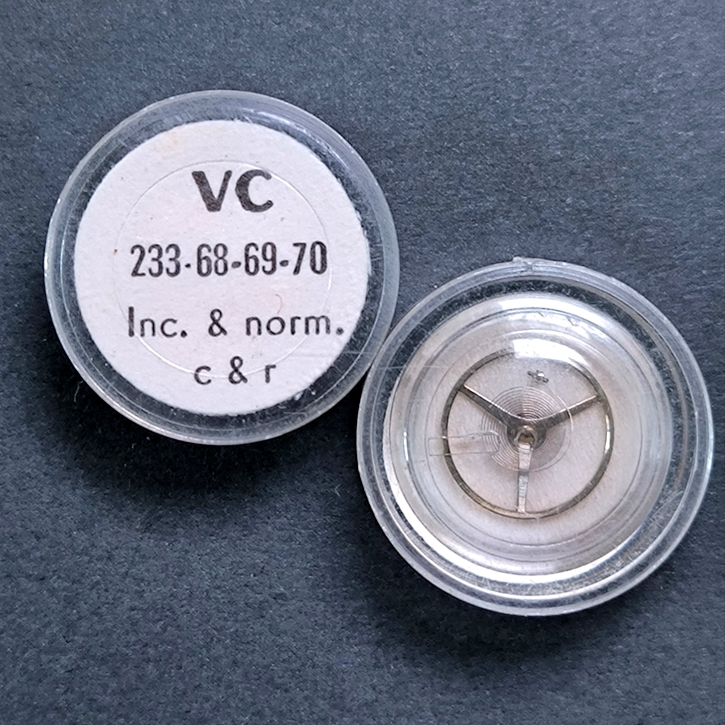 VC - Cupillard - Unruh Komplett Incabloc - NOS - Cal. 233 = ident. Cal. 68, 69, 70 - Vintage - Part. 721