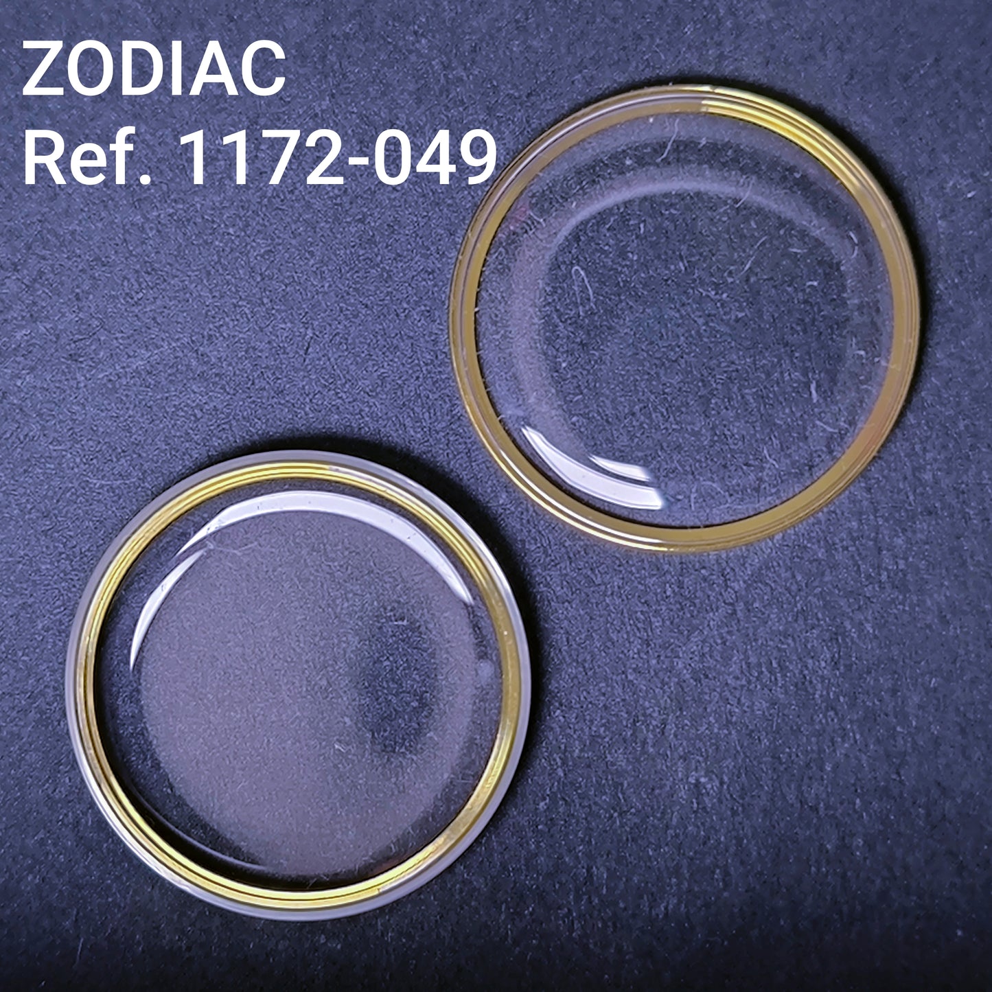 ZODIAC - orig. NOS Uhrglas - Vintage - Ref. 1172-049 - ATC Spannring revidiert