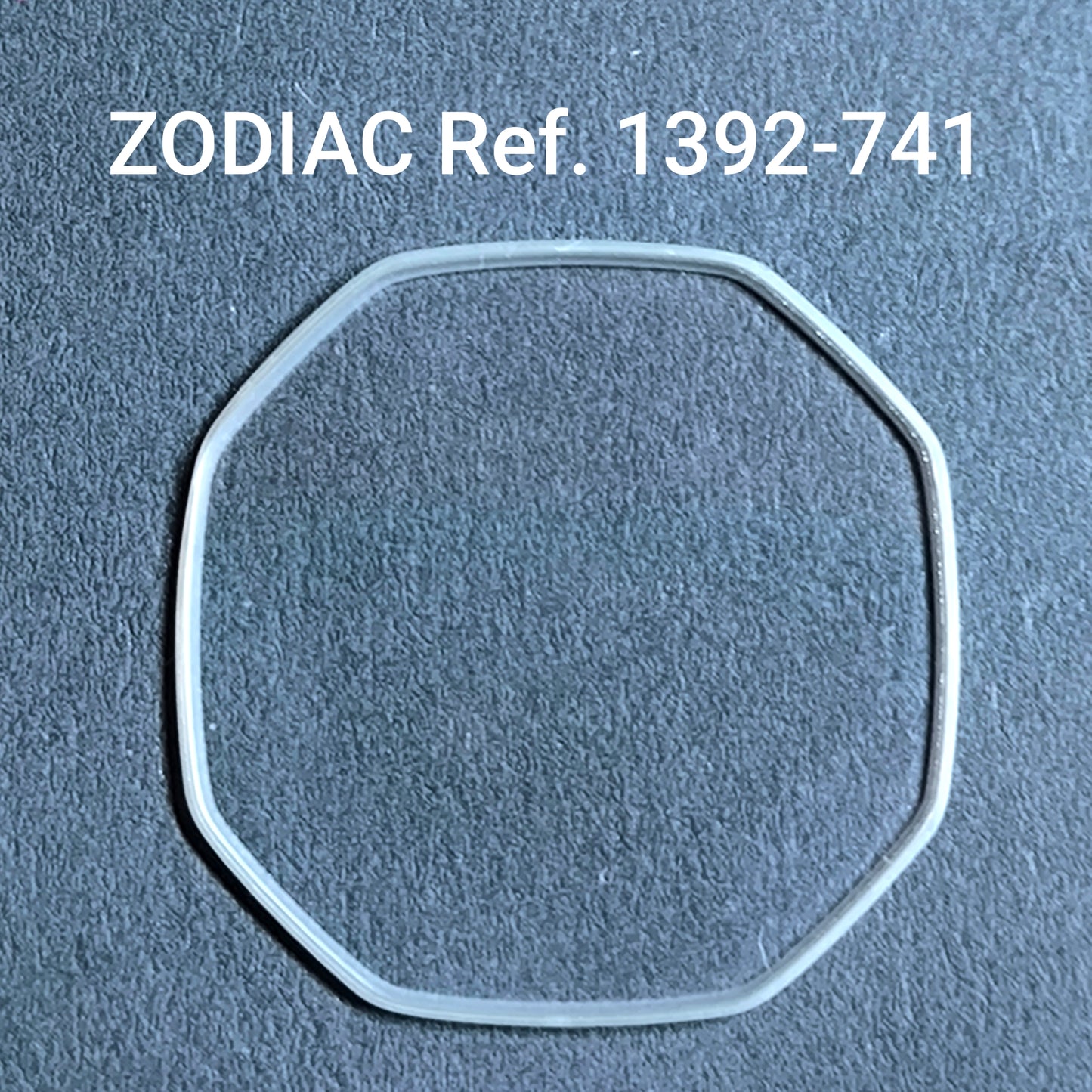 ZODIAC - orig. NOS mineral Uhrglas mit I Dichtung - Vintage - Ref. 1392-741