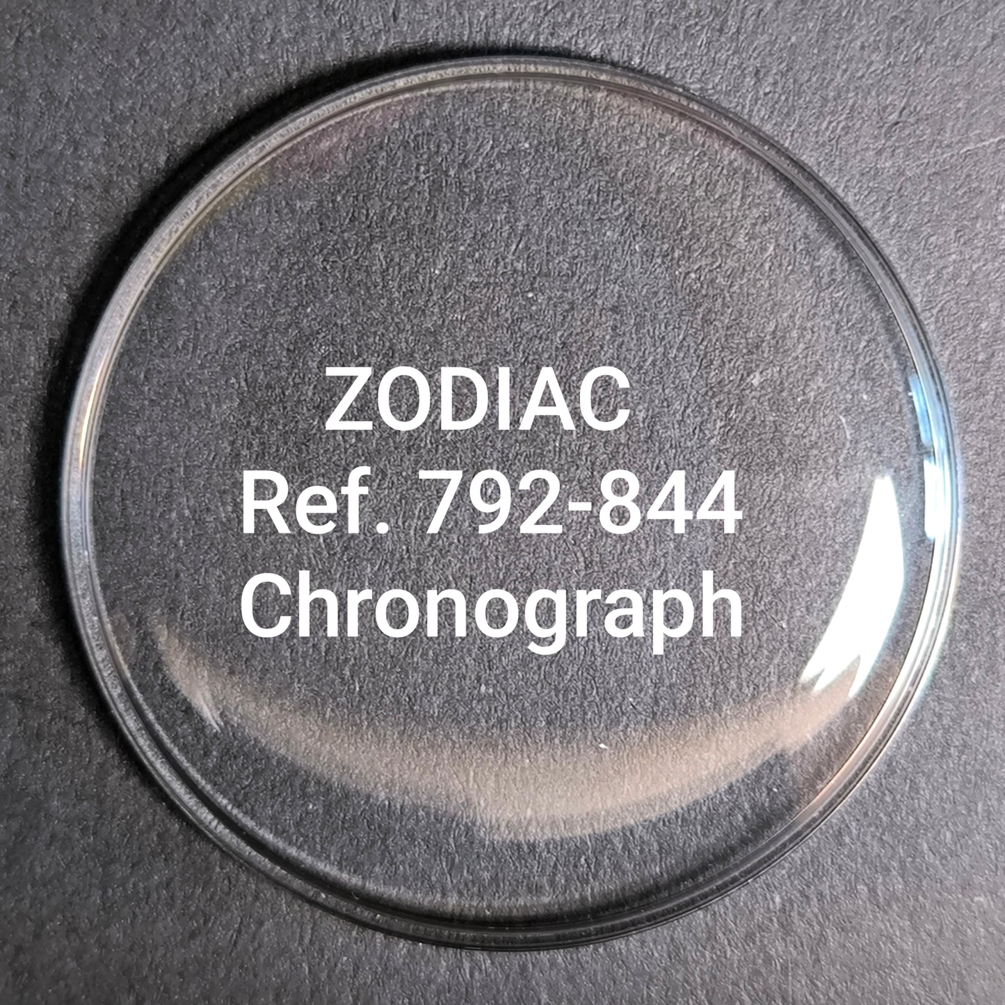 ZODIAC - orig. NOS Plexi Uhrglas - Vintage - Chronograph Ref. 792-844