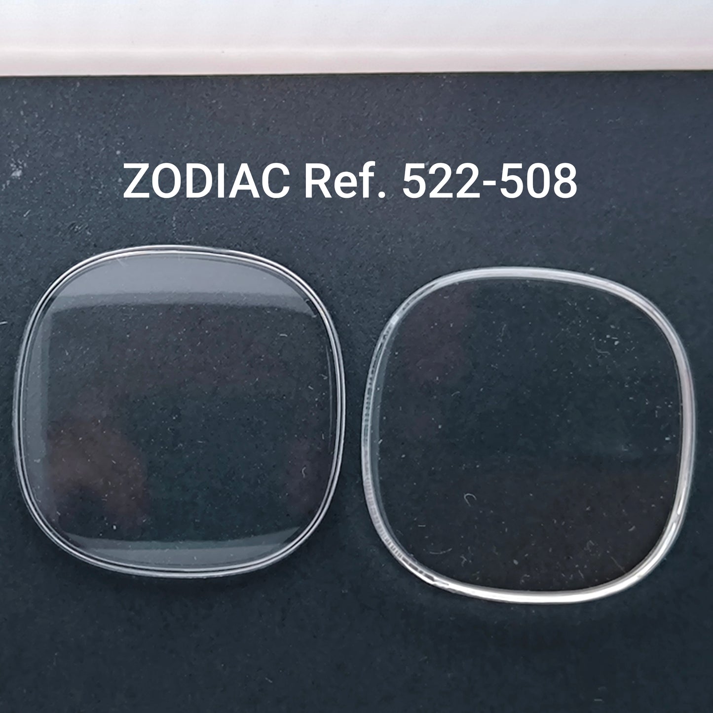 ZODIAC - orig. NOS Uhrglas - Vintage - Ref. 522-508 - Plexiglas Ballenform