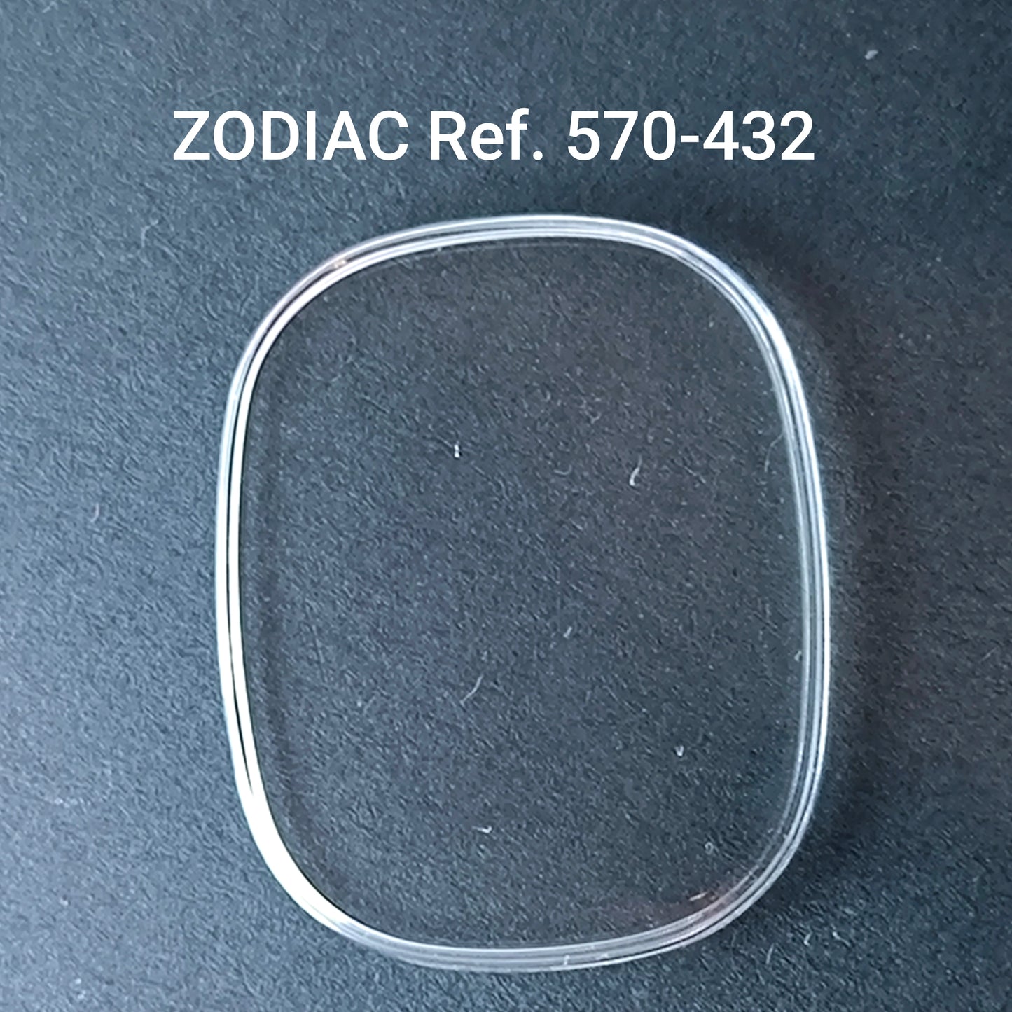 ZODIAC - orig. NOS Uhrglas - Vintage - Ref. 570-432 - Plexiglas Ballenform
