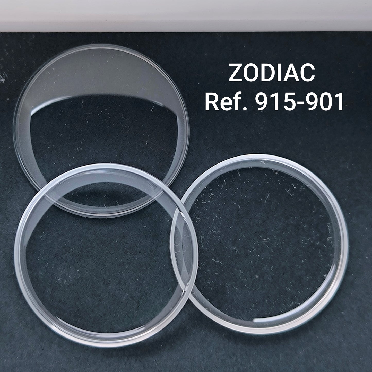 ZODIAC - orig. NOS Uhrglas - Vintage - Ref. 915-901 - Plexiglas rund