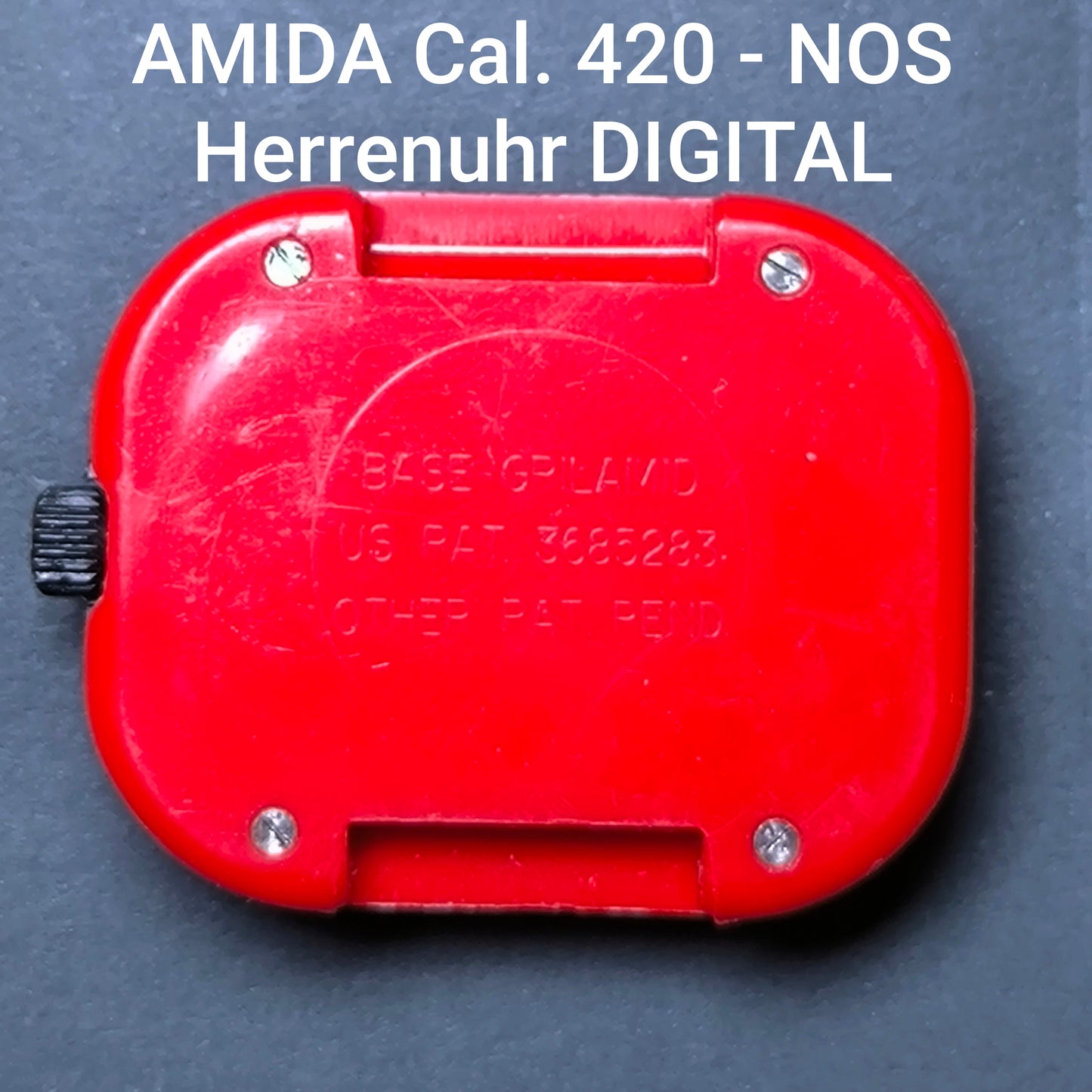 Amida Digital - NOS - Herrenuhr - Uhrwerk Cal. 420 - Vintage