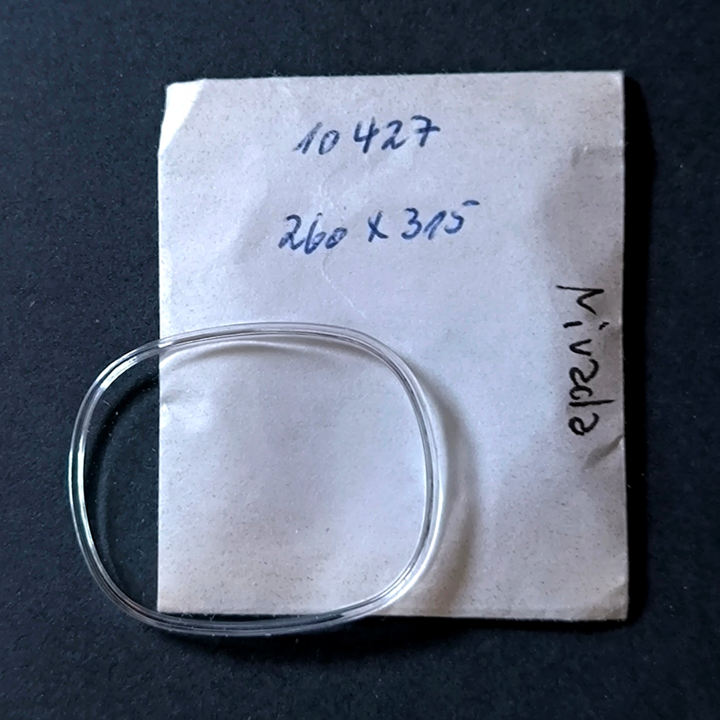 NIVADA - Plexi GLAS - Sonderform - Ref. 10427 - NOS - Vintage