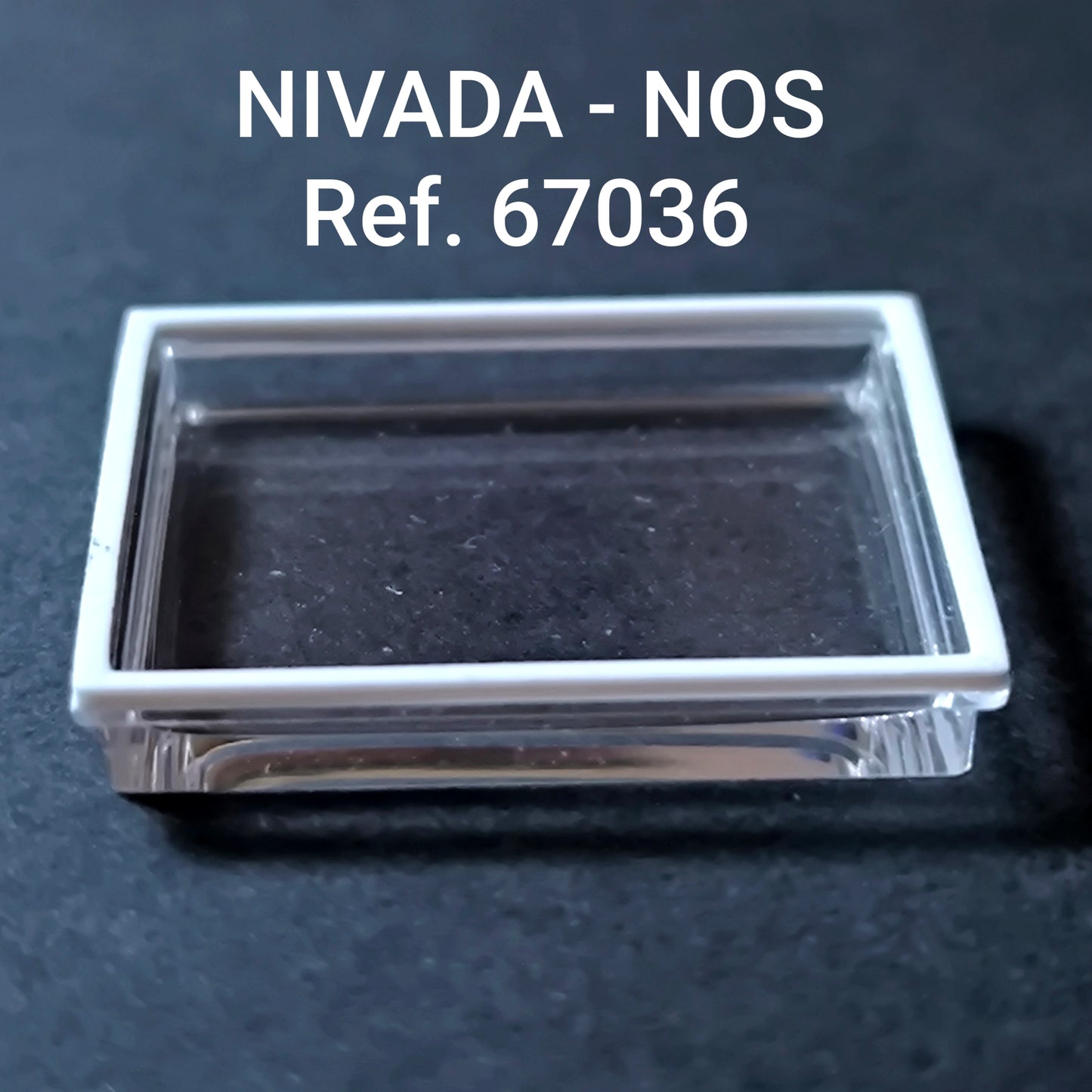 NIVADA - Plexi GLAS & Dichtung - Sonderform - Ref. 67036 - NOS - Vintage