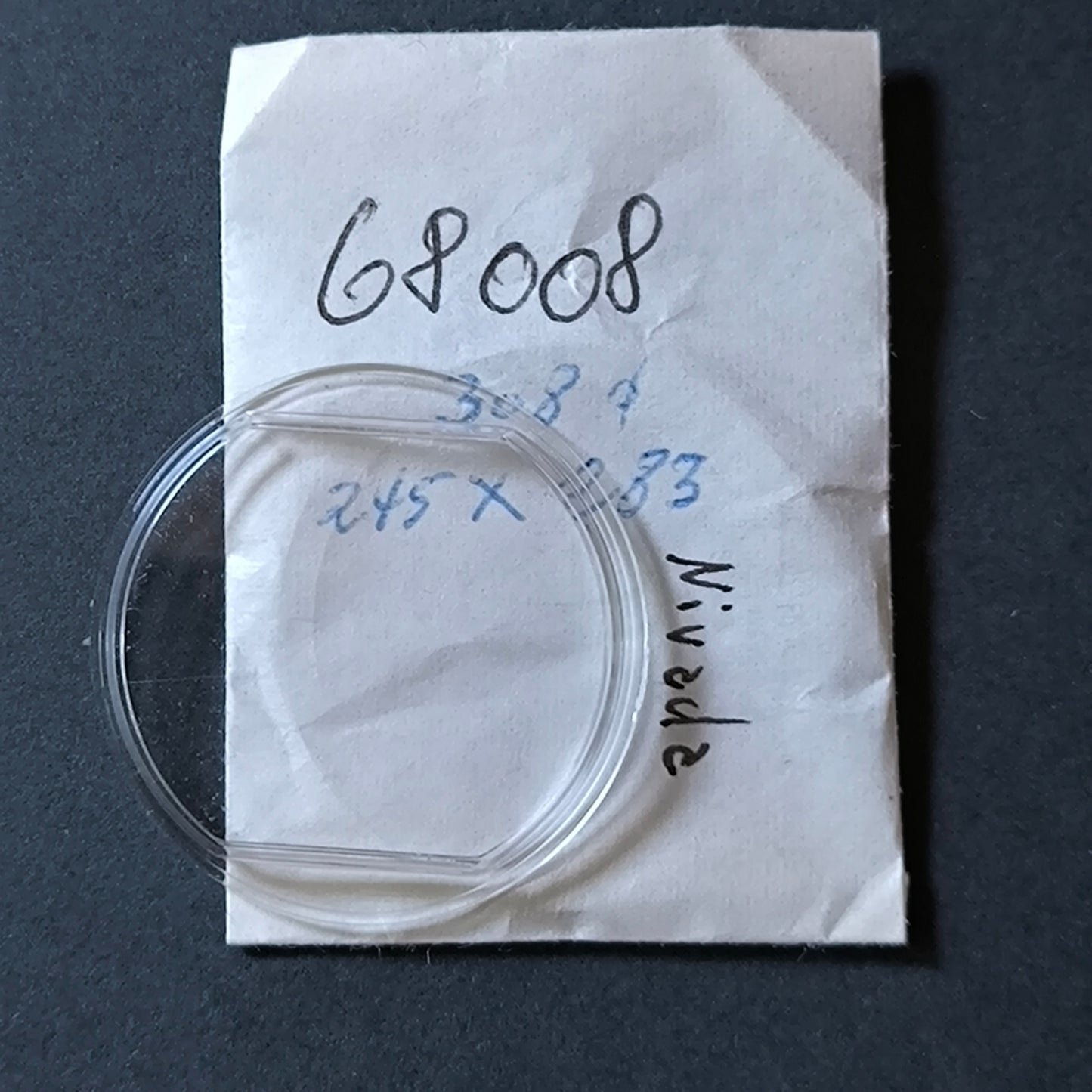 NIVADA - Plexi GLAS 6 Dichtung - Sonderform - Ref. 68008 - NOS - Vintage