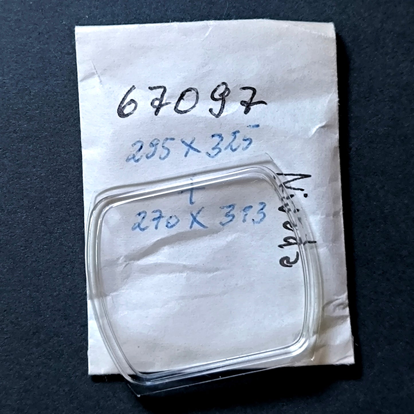 NIVADA - Plexi GLAS - Sonderform - Ref. 67097 - NOS - Vintage