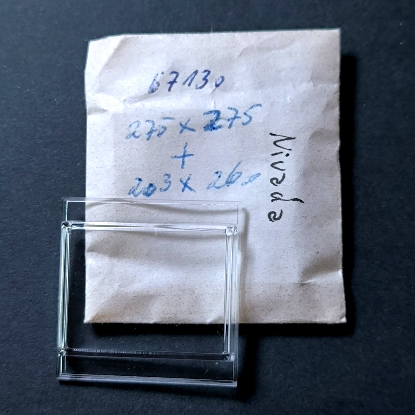 NIVADA - Plexi GLAS - Sonderform - Ref. 67130 - NOS - Vintage