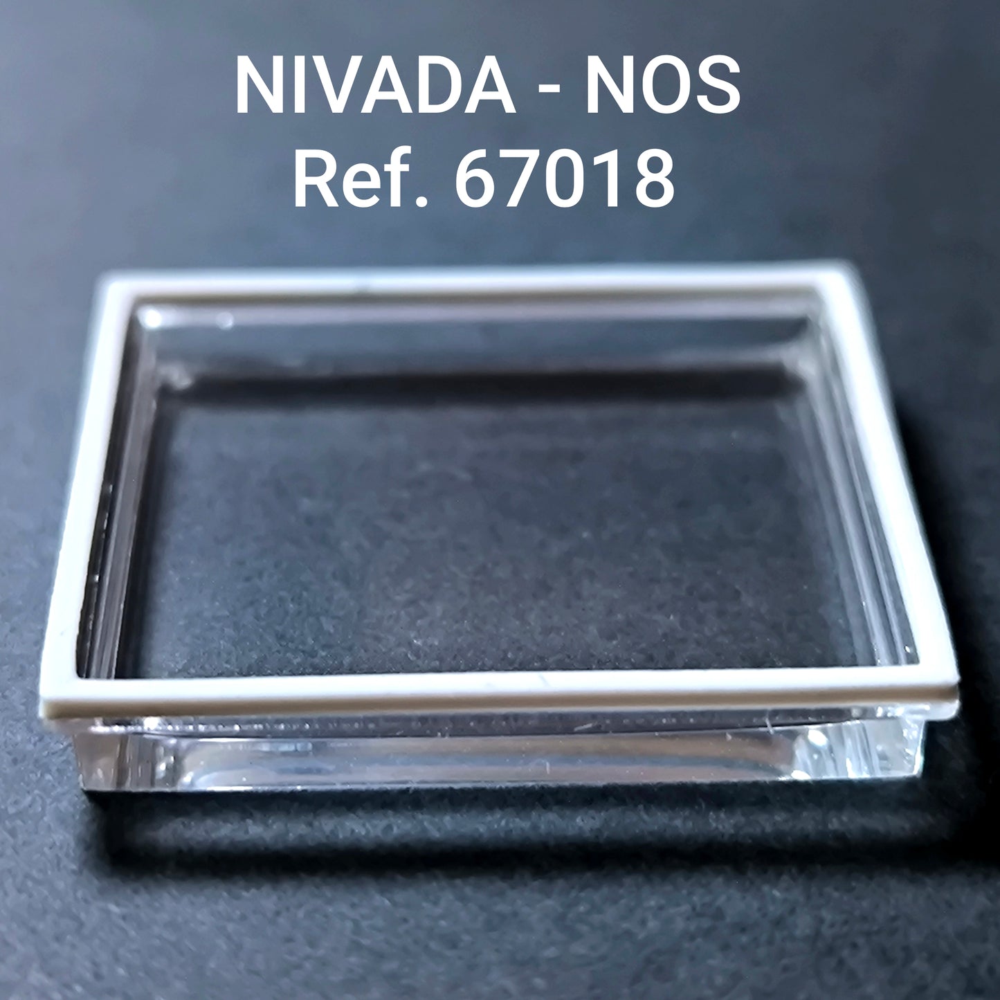 NIVADA - Plexi GLAS & Dichtung - Sonderform - Ref. 67018 - NOS - Vintage
