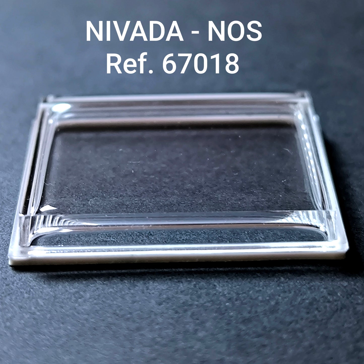 NIVADA - Plexi GLAS & Dichtung - Sonderform - Ref. 67018 - NOS - Vintage