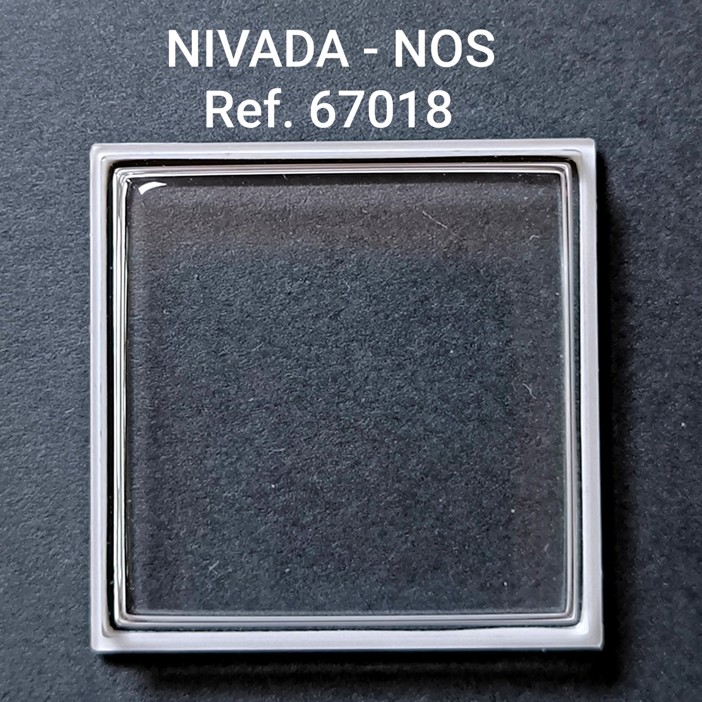 NIVADA - Plexi GLAS & Dichtung - Sonderform - Ref. 67018 - NOS - Vintage