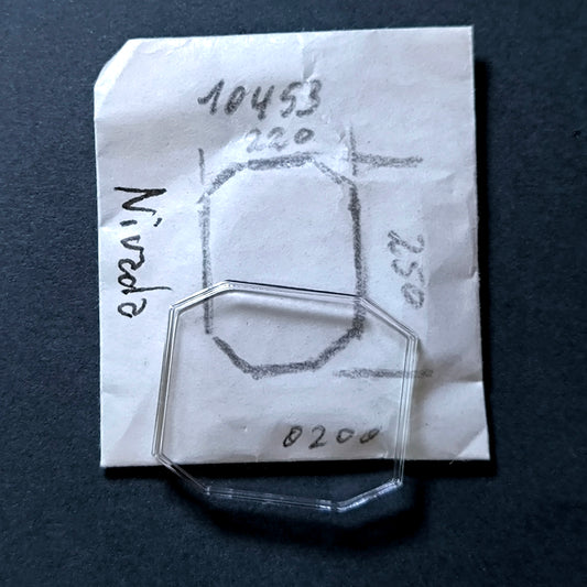 NIVADA - Plexi GLAS - Sonderform - Ref. 10453 - NOS - Vintage