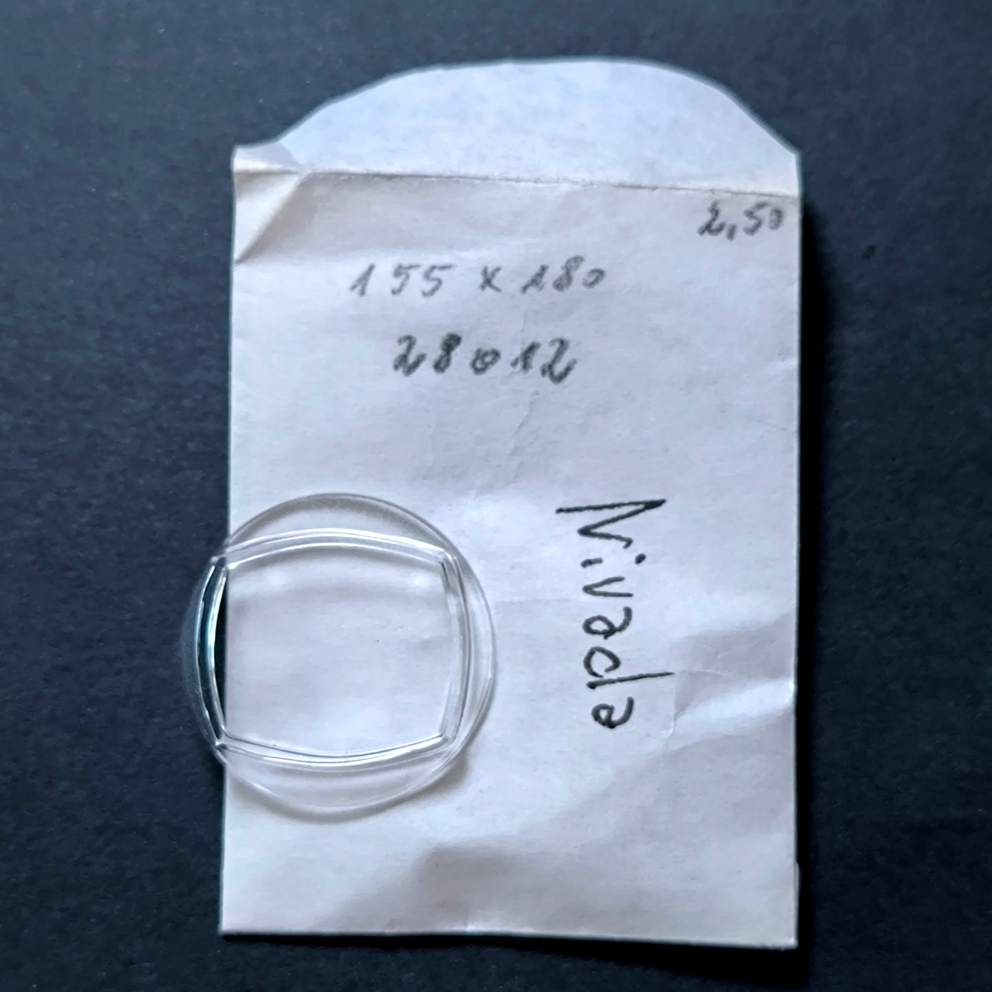 NIVADA - Plexi GLAS - Sonderform - Ref. 28012 - NOS - Vintage