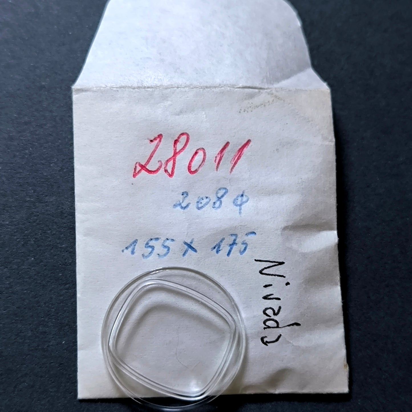 NIVADA - Plexi GLAS - Sonderform - Ref. 28011 - NOS - Vintage