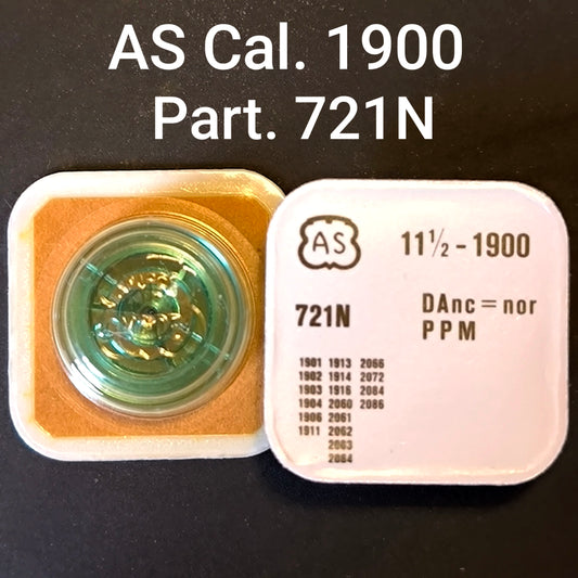 AS - Unruh - NOS - Cal. 1900 ident. = Cal. 1906, 1911, 2066, 2084, ... etc. Unruh - Part. 721 N