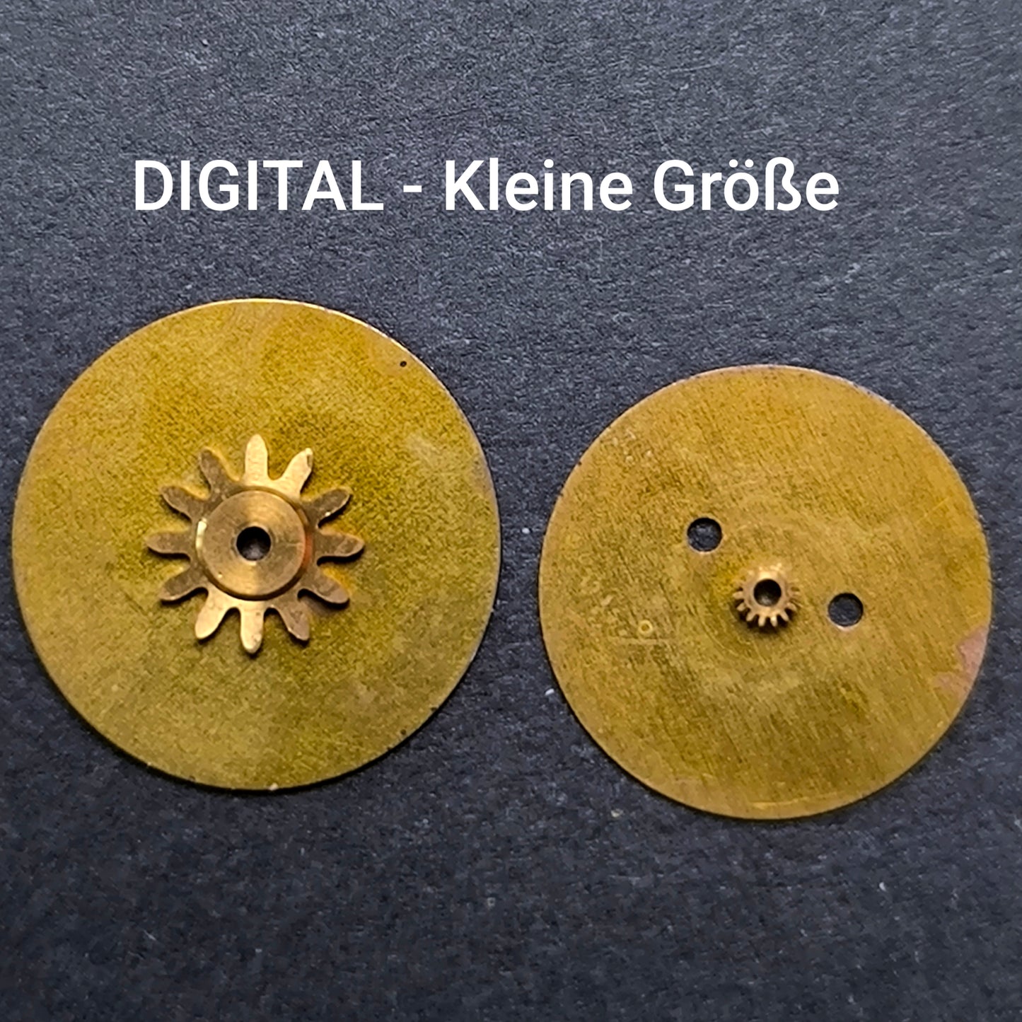 Amida Digital - Minutenscheibe & Stundenscheibe - kleine Variante - NOS - AMIDA Cal. 420, 425, 435, 4350 ... - Schwarz & Weiß