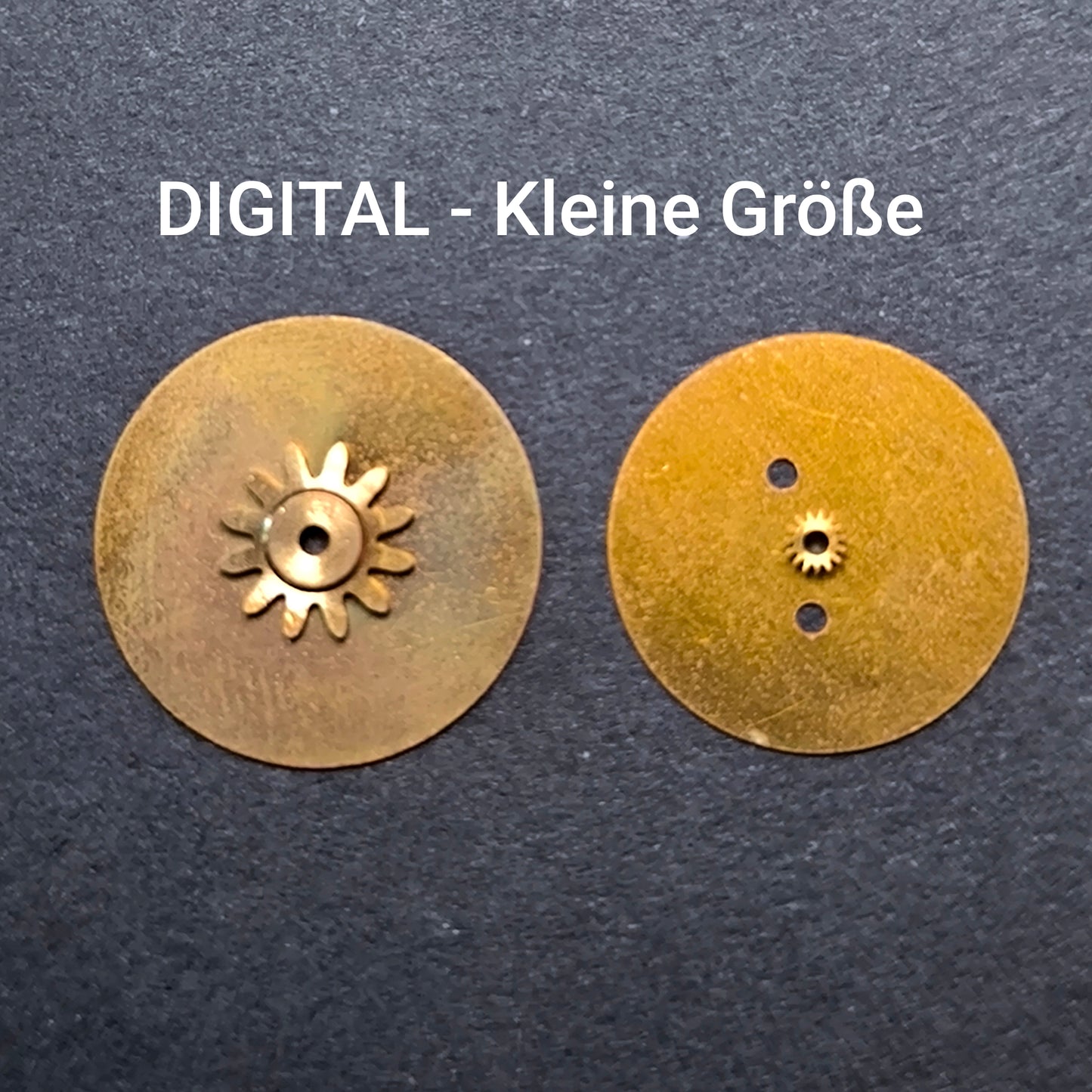 Amida Digital - Minutenscheibe & Stundenscheibe - kleine Variante - NOS - AMIDA Cal. 420, 425, 435, 4350 ... - Rot & Schwarz
