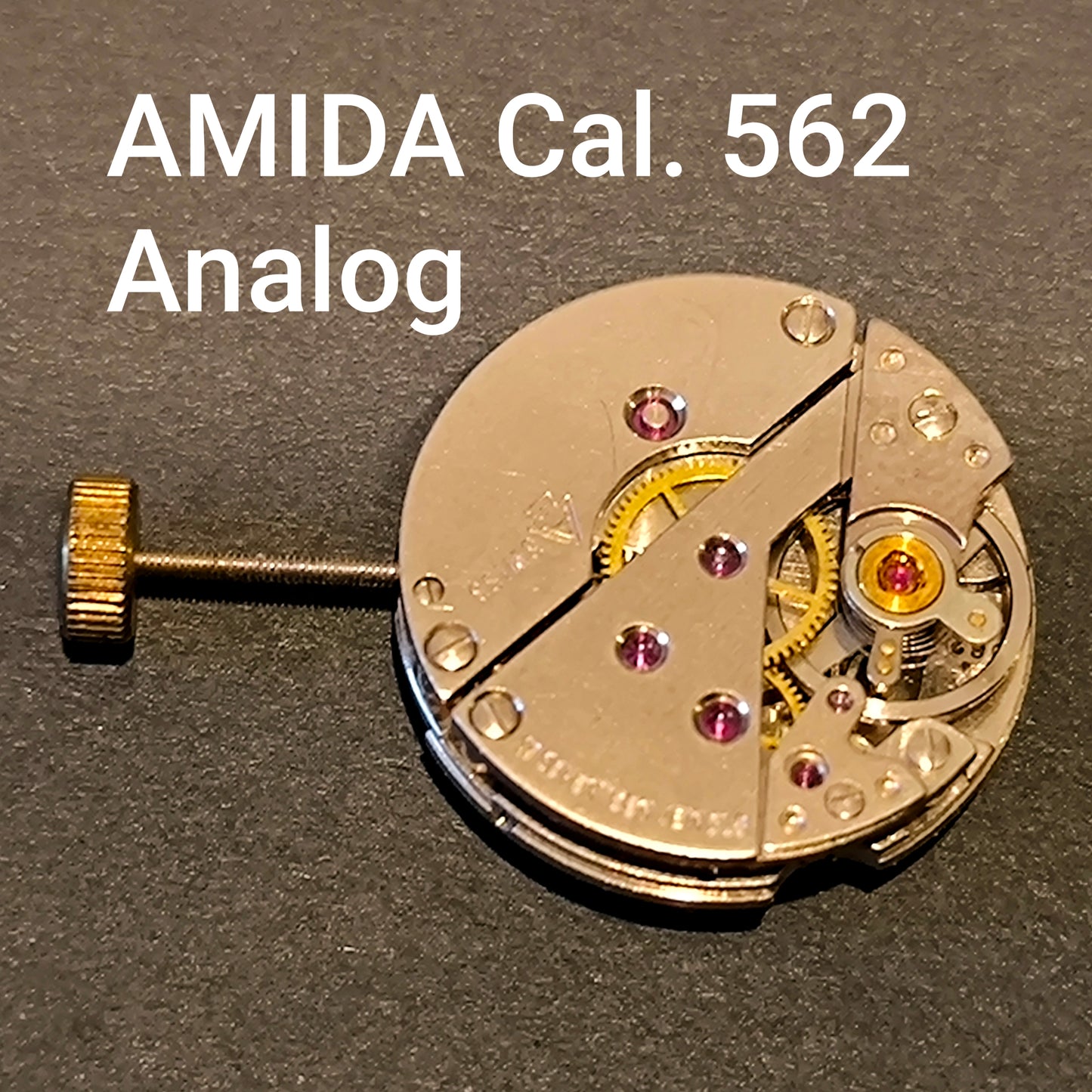 Amida Uhrwerk Cal. 562 komplett - NOS - Vintage