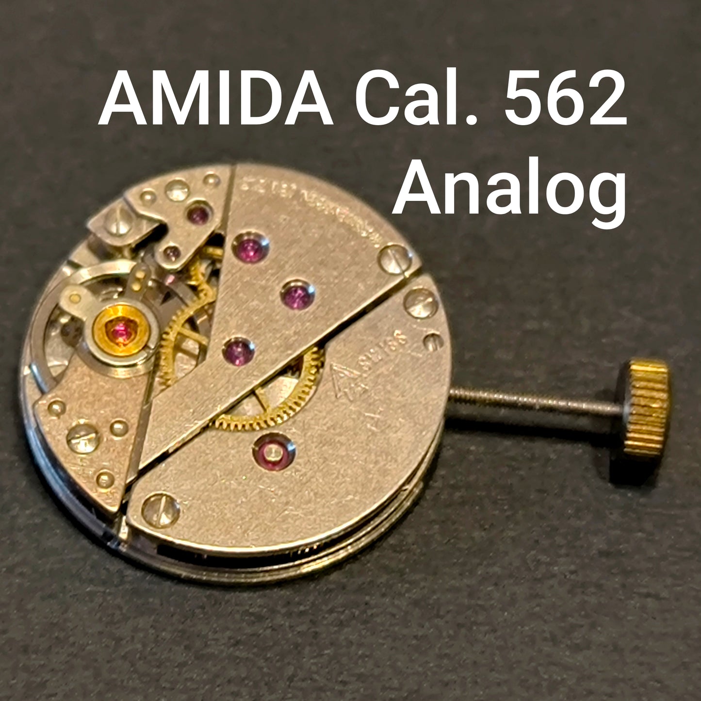 Amida Uhrwerk Cal. 562 komplett - NOS - Vintage