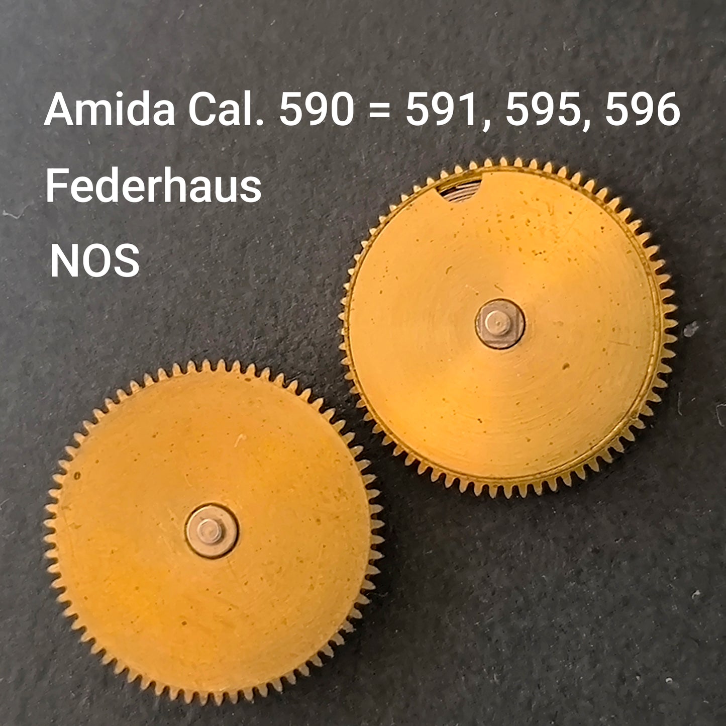 Amida Federhaus / Barrel - NOS - AMIDA Cal. 590 = ident. Cal. 591, 595, 596 - Part. Nr. 180 komplett
