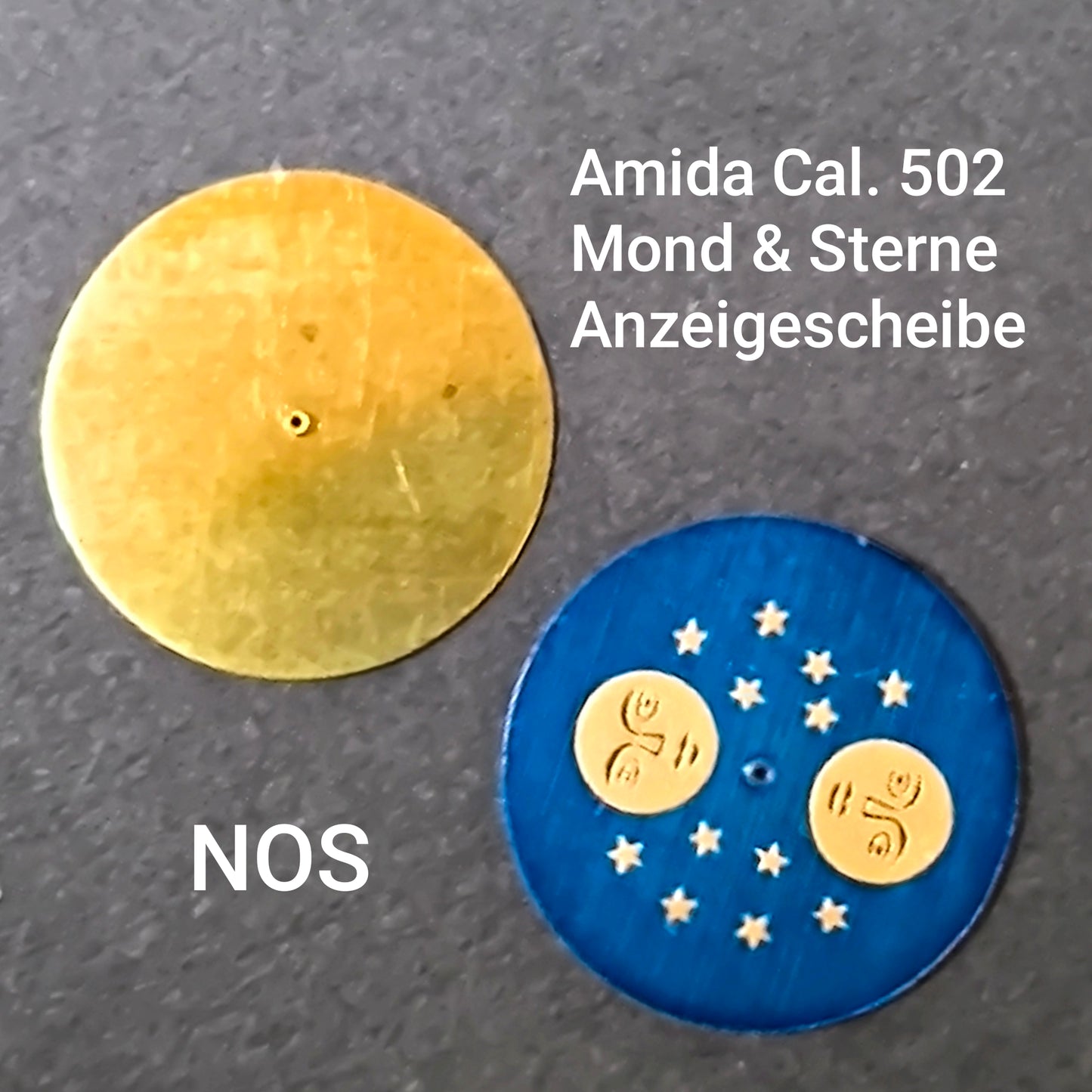 Amida Cal. 502 - Mondphase ( Mond & Sterne Anzeige ) - NOS - Vintage