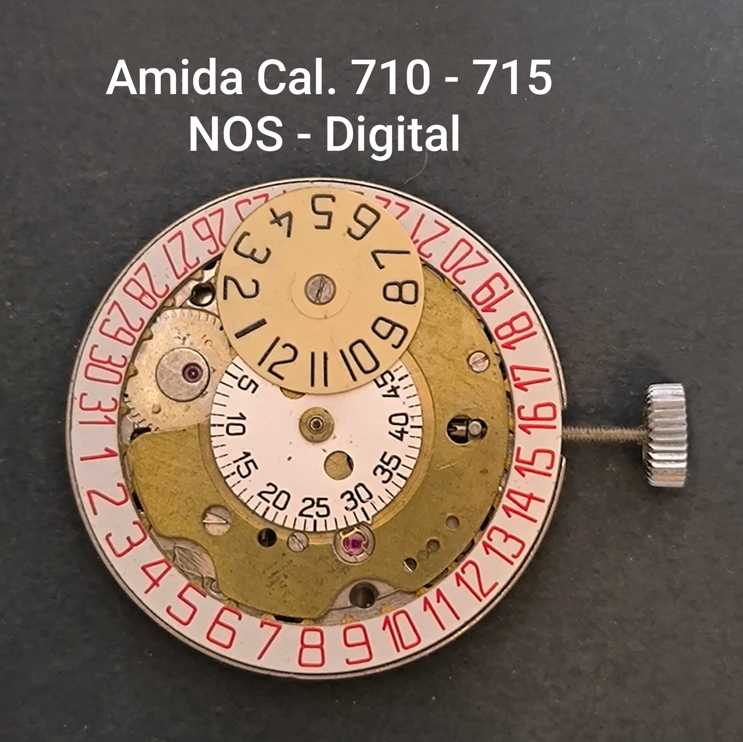Amida Uhrwerk Cal. 710 / 715 Digital - NOS - Vintage