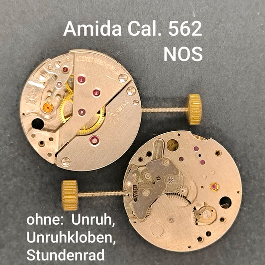 Amida Uhrwerk Cal. 562 teilmontiert - NOS - Vintage