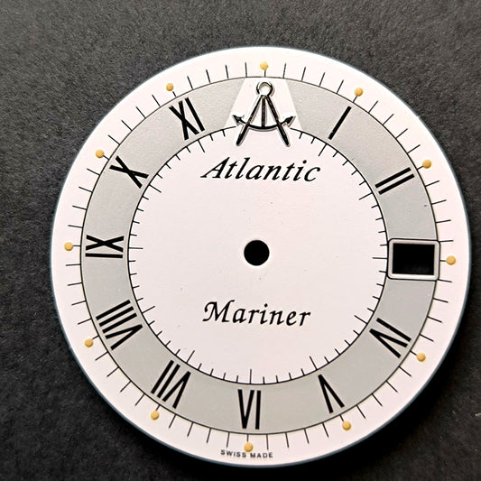 Atlantik Mariner - NOS - Zifferblatt - Weiß mit römischen Ziffern - D = 27,5mm - Eta Cal. 2824-2 (Kopie)