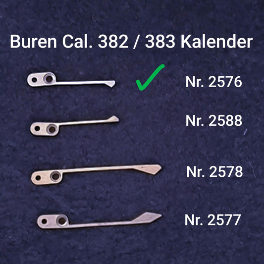 Buren NOS - Cal. 382-383 - Vollkalender - Part. 2576 - Schaltfeder - Spring