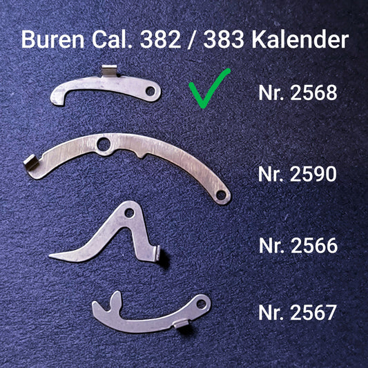 Buren NOS - Cal. 382-383 - Vollkalender - Part. 2568 - Hebel - Yoke