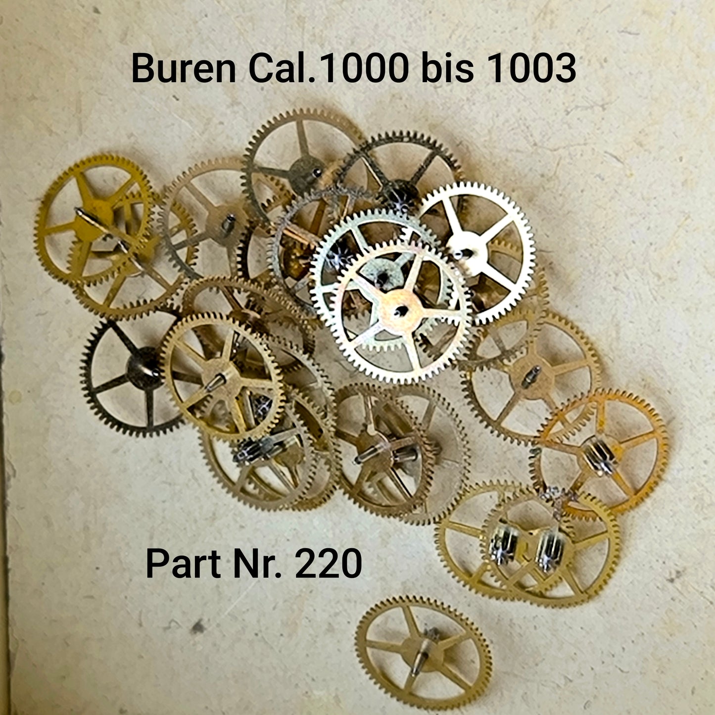 Buren NOS - Cal. 1001 - 1002 - 1003 - Part. 220 - Sekundenrad - Fourth Wheel